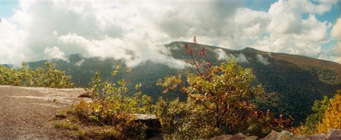 Framed Clouds over mountain range, Kaaterskill Falls area, Catskill Mountains, New York State, USA Print