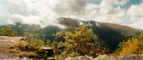 Framed Clouds over mountain, Catskill Mountains, New York State Print