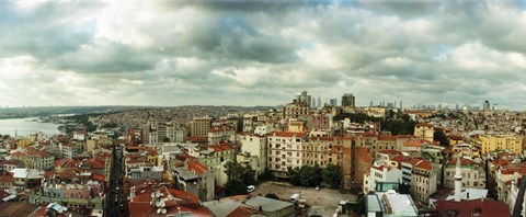 Framed City view, Istanbul, Turkey Print