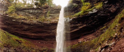 Framed Water falling from rocks, Kaaterskill Falls, Catskill Mountains, New York State Print