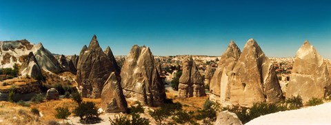 Framed Landscape view in Cappadocia, Central Anatolia Region, Turkey Print