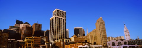 Framed Skyscrapers in a city, San Francisco, California, USA 2012 Print