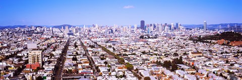 Framed Houses in a city, San Francisco, California, USA 2012 Print