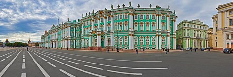 Framed Parade Ground in front of a museum, Winter Palace, State Hermitage Museum, Palace Square, St. Petersburg, Russia Print