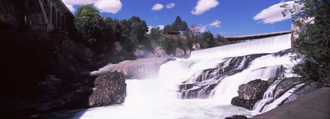 Framed Spokane Falls at Spokane River, Spokane, Washington State, USA Print