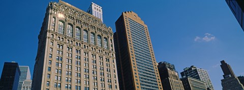 Framed Buildings in a downtown district, New York City, New York State, USA Print