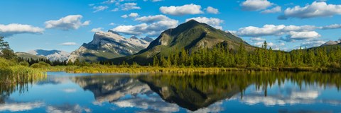 Framed Mount Rundle and Sulphur Mountain, Banff National Park, Alberta, Canada Print