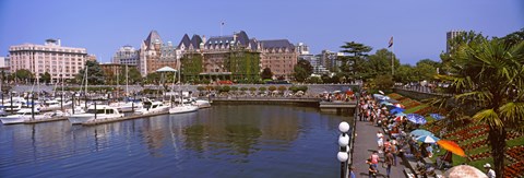 Framed Inner Harbor, Victoria, Vancouver Island, British Columbia, Canada Print