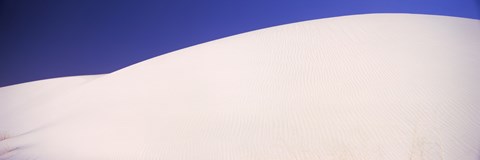 Framed White Sands Desert with Blue Sky Print