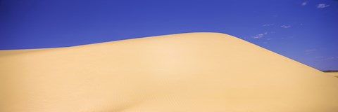 Framed Desert in New Mexico with Blue Sky Print