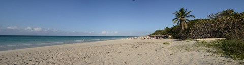Framed Sandy beach, Varadero Beach, Varadero, Matanzas, Cuba Print