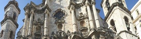 Framed Facade of a cathedral, Havana, Cuba Print