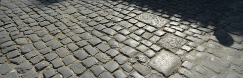 Framed Cobblestones, Plaza de la Catedral, Havana, Cuba Print