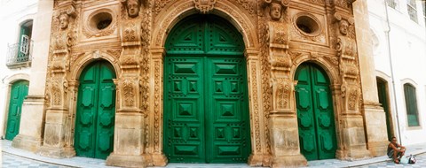 Framed Facade of the Sao Francisco Church and Convent of Salvador in Pelourinho, Salvador, Bahia, Brazil Print