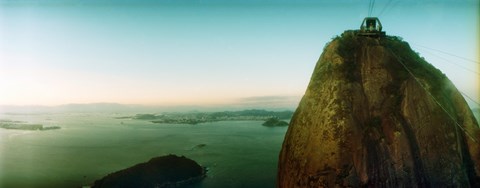 Framed Sugarloaf Mountain at sunset, Rio de Janeiro, Brazil Print