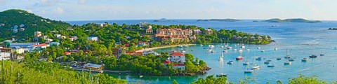 Framed Cruz Bay, St. John, US Virgin Islands Print