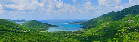 Framed Clouds over the sea, Coral Bay, St. John, US Virgin Islands Print