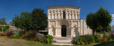 Framed Facade of a Roman church, Echillais, Charente-Maritime, Poitou-Charentes, France Print