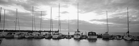 Framed USA, Wisconsin, Door County, Egg Harbor, sunset Print