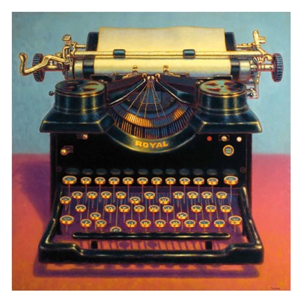 Framed Writer's Block II Print