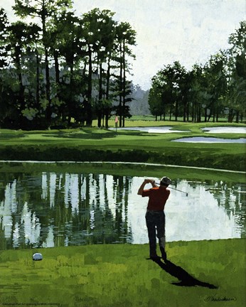 Framed Golf Course 9 Print