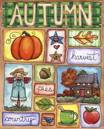 Framed Signs of Autumn Print