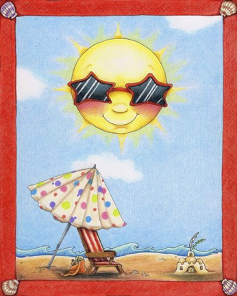 Framed Fun in the Sun Print