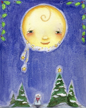 Framed Holiday Moon Print
