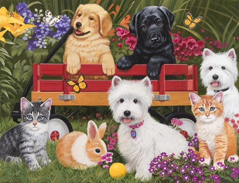 Framed Garden Party Print