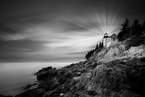 Framed Bass Harbor Lighthouse Print
