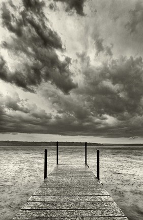 Framed First Droplets Monochrome Print