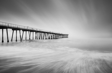 Framed Hermosa Pier 2-2 Print