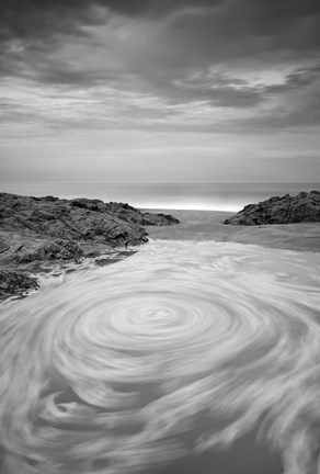 Framed Galaxia Acuatica 2 BN Mid Contrast Print