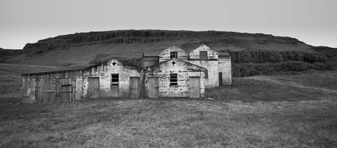 Framed Iceland Warehouse B&amp;W Print