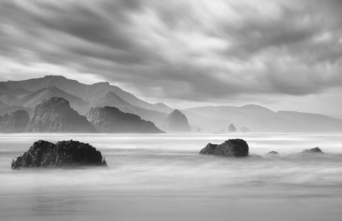 Framed Ecola Beach 1 Print