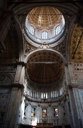 Framed Interiors of Como Cathedral, Como, Lombardy, Italy Print