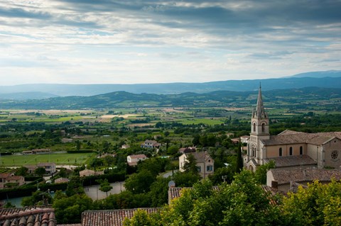 Framed Bonnieux, Vaucluse, Provence-Alpes-Cote d'Azur, France Print
