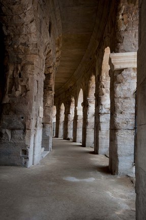 Framed Columns of amphitheater, Arles Amphitheatre, Arles, Bouches-Du-Rhone, Provence-Alpes-Cote d&#39;Azur, France Print