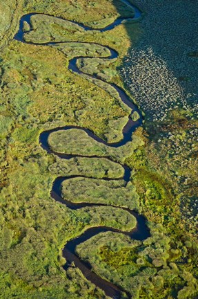 Framed Aerial view of a stream, Park City, Utah, USA Print