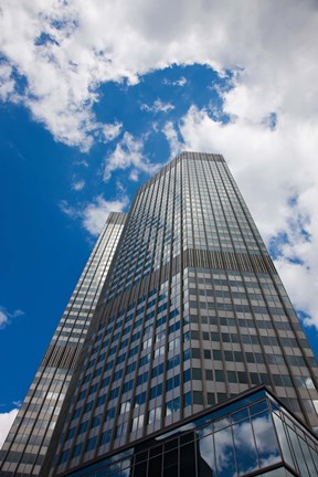 Framed Willy-Brandt-Platz, European Central Bank, Frankfurt, Hesse, Germany Print