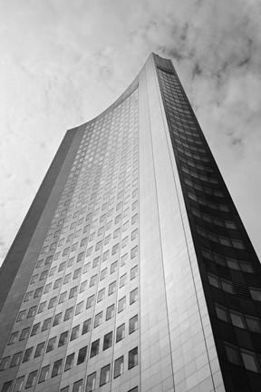 Framed Low angle view of a building, City-Hochhaus, Leipzig, Saxony, Germany Print