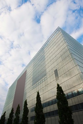 Framed Low angle view of an art museum, Museum Der Bildenden Kunste, Leipzig, Saxony, Germany Print