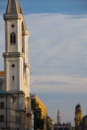 Framed Low angle view of a church, St. Ludwig Church, Ludwigstrasse, Munich, Bavaria, Germany Print