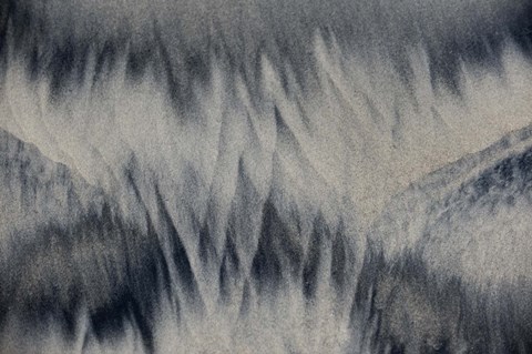 Framed Sand patterns, California, USA Print