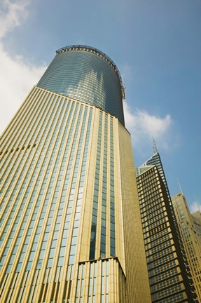 Framed Low angle view of a building, Bank of China Tower, Century Avenue, Pudong, Shanghai, China Print
