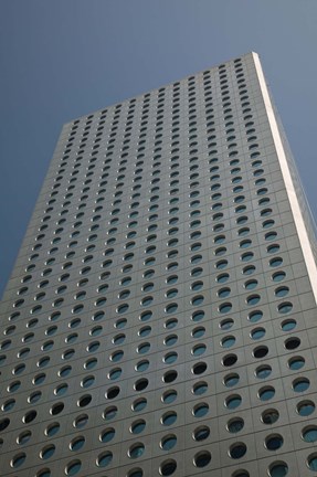 Framed Low angle view of a building, Jardine House, Central District, Hong Kong Island, Hong Kong Print
