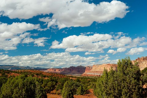 Framed Clouds over Capitol Reef National Park Print
