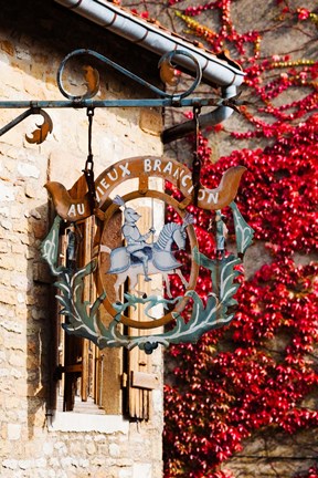 Framed Low angle view of a building, Brancion, Maconnais, Saone-et-Loire, Burgundy, France Print
