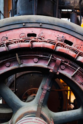 Framed Electrical power room at Puits Couriot Mine Museum, Saint-Etienne, Loire, Rhone-Alpes, France Print