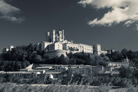 Framed Cathedrale Saint-Nazaire, Beziers, Herault, Languedoc-Roussillon, France Print
